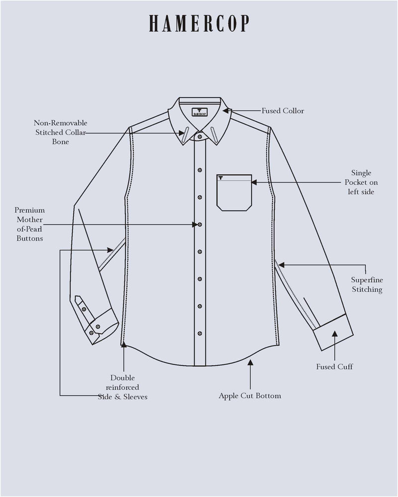 Gray Shadow Jacquard Premium Designer Shirt