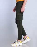 Hunter Green Stretch Cotton Cargo