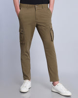 Army Green Stretch Cotton Cargo