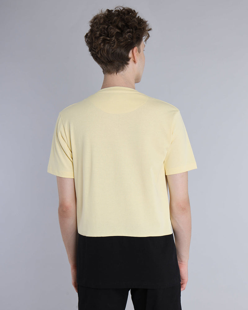 Yellow and black designer hot sale shirt