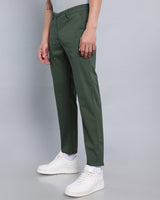 Pine Green Stretch Cotton Chinos