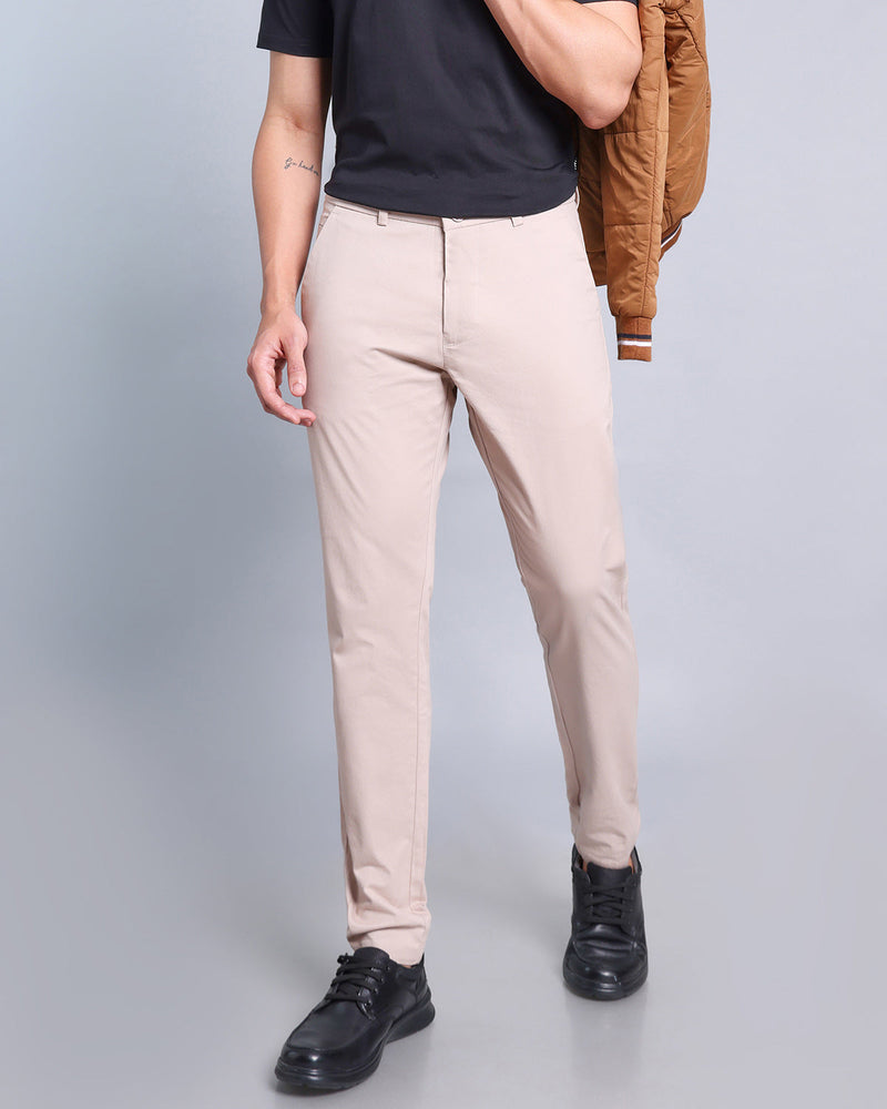 Light Dusty  Pink Stretch Cotton Chinos