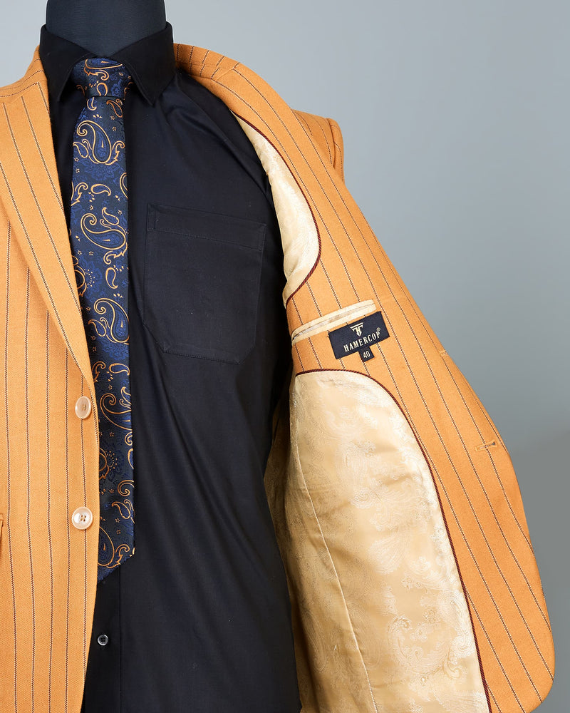 Sandrift Striped Wool Rich Single Breasted Blazer