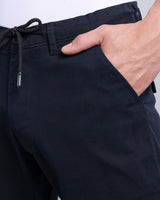 Midnight Navyblue Stretch Cotton Shorts