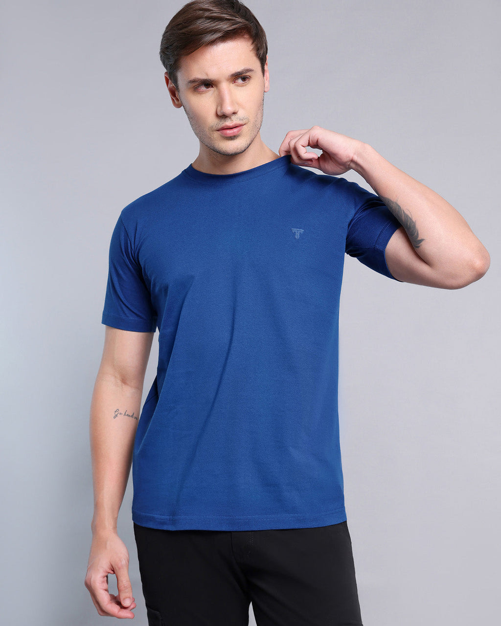 T-Shirt Soft Cotton Premium – Blue Super hamercopglobal Cerulean