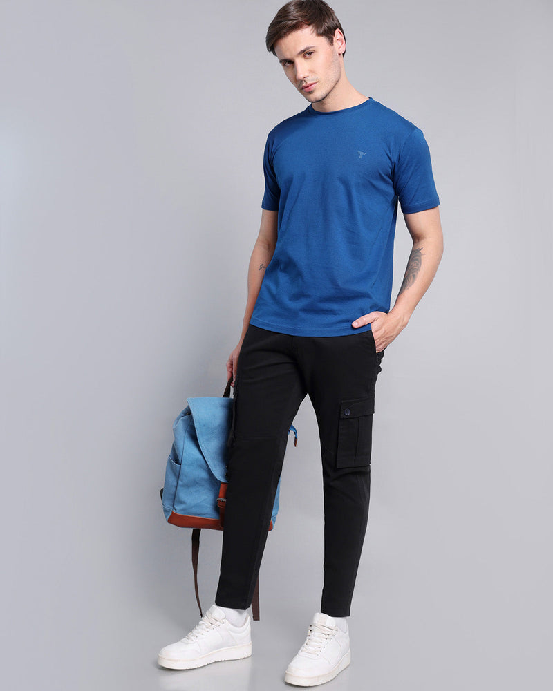 Cerulean Blue Super Soft Premium hamercopglobal Cotton – T-Shirt