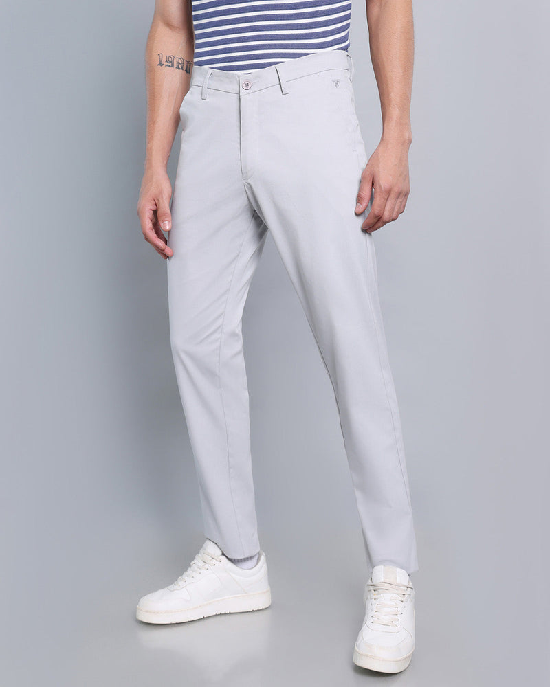 Sandstone Gray Stretch Cotton Chinos