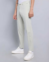 Light Pistachio Green Stretch Cotton Chinos