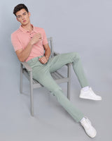 Fern Green Stretch Cotton Chinos