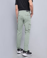 Russian Green Stretch Cotton Cargo