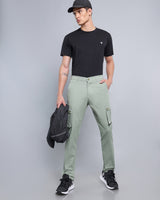 Russian Green Stretch Cotton Cargo